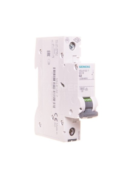 Wyłącznik nadprądowy 1P C 2A 6kA 5SL6102-7