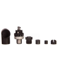 Złącze męskie M12 kątowe 5-pinowe dławica Pg7 metal XZCC12MCM50B