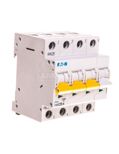Wyłącznik nadprądowy 3P+N C 25A 10kA AC PLSM-C25/3N-MW 242545
