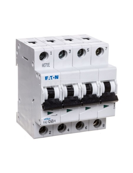 Wyłącznik nadprądowy 4P C 63A 15kA AC FAZ C63/4 279067