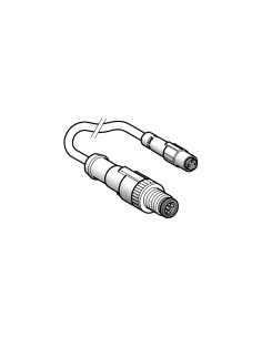 Kabel łączeniowy XZ, męski M12, 3-pin. prosty, żeński O8, 3-pin. prosty, PUR 2m XZCR1501040G2