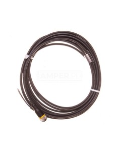 Przewód ze złączem żeńskim M12 3-piny proste z kablem 5m RKC4T-5/TXL 6625501