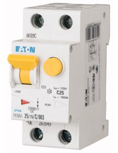 Wyłącznik różnicowo-nadprądowy 2P 25A C 0,03A typ AC PKNM-25/1N/C/003-MW 236275