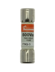 Wkładka bezpiecznikowa cylindryczna 10,3x38,1mm 3A 600V AC zwłoczna FNQ-3
