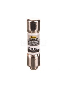 Wkładka bezpiecznikowa cylindryczna 10x38mm 0,5A 600V AC, klasa CC, zwłoczna FNQ-R-1-2