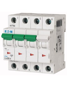 Wyłącznik nadprądowy 3P+N D 6A 10kA AC PLSM-D6/3N-MW 242560