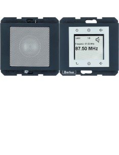 K.1 Radio Touch komplet, antracyt mat  28807006 Berker Hager
