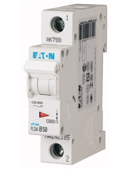 Wyłącznik nadprądowy 1P B 50A 10kA AC PLSM-B50-MW 242185