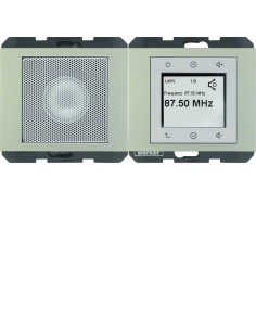 K.5 Radio Touch komplet, stal szlachetna, lakierowany 28807004 Berker Hager