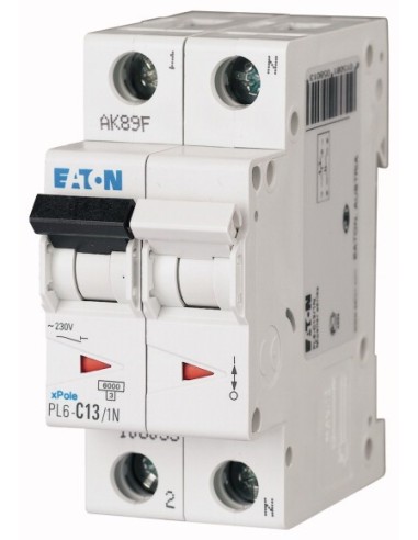 Wyłącznik nadprądowy 1P+N B 13A 6kA AC PL6-B13/1N 106027