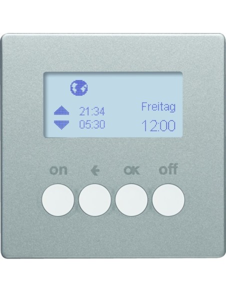 Q.x KNX RF quicklink Łącznik czasowy do sterowników załączających i mechanizmów zasilających Berker.Net, alu aksamit, lakierowan