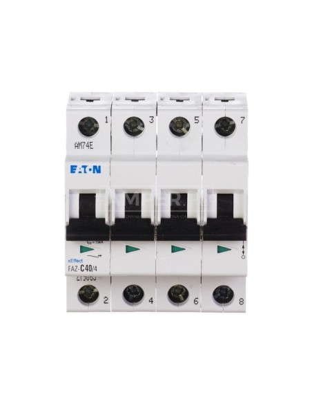 Wyłącznik nadprądowy 4P C 40A 15kA AC FAZ C40/4 279065