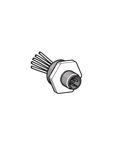 Adapter metal., otwór gwintowany Pg 13,5, dla konektora męskiego,M12,5-przew. XZCE13M125M