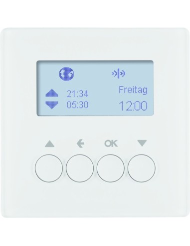 Q.x KNX RF quicklink Łącznik żaluzjowy do sterowników żaluzjowych i mechanizmów zasilających Berker.Net, biały, aksamit 85745129