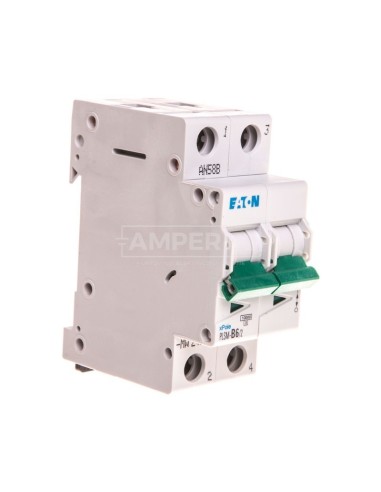Wyłącznik nadprądowy 2P B 6A 10kA AC PLSM-B6/2-MW 242373