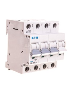 Wyłącznik nadprądowy 3P+N B 16A 10kA AC PLSM-B16/3N-MW 242517