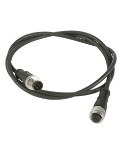 Kabel łączący XZ, męski M12, 3-pin. prosty, żeński M-12, 3-pin. kątowy, PUR 1m XZCR1512040E1