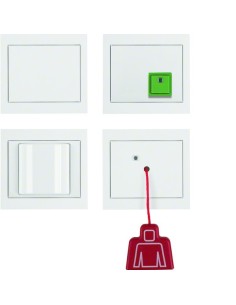 K.1 System przywoławczy Zestaw z zasilaczem, biały połysk 52007009 Berker Hager