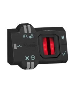 Przełącznik piórkowy biometryczny XB5S O 22mm, 2 poz., stab., 1 kabel XB5S1B2L2