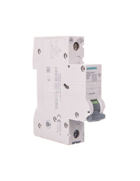 Wyłącznik nadprądowy 1P C 4A 6kA 5SL6104-7