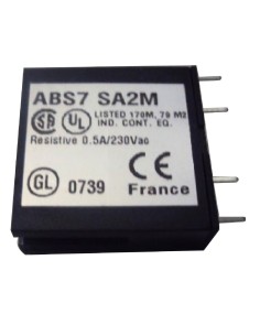 Przekaźnik tranzystorowy wtykowy, 10mm, wyjście, 24..240 V AC, 0,5A ABS7SA2M