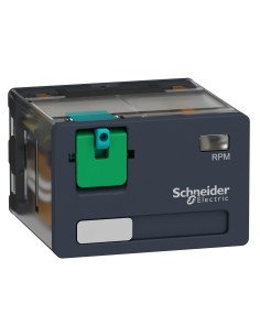 Przekaźnik mocy wtykowy, Zelio RPM, 4 styki przełączne, 24 V DC RPM41BD