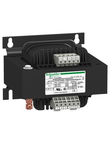 Transformator uniwersalny z podwójnym uzwojeniem 230(400) / 24V, 400VA ABT7PDU040B