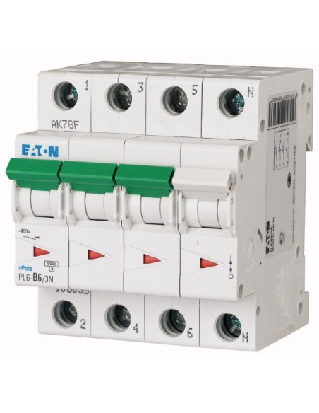 Wyłącznik nadprądowy 3P+N B 63A 6kA AC PL6-B63/3N 106904