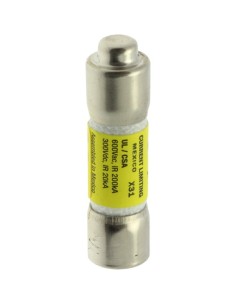 Wkładka bezpiecznikowa cylindryczna 10x38mm 1A 600V AC/300V DC, zwłoczna, klasa CC LP-CC-1