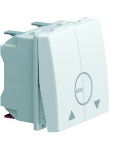 systo Łącznik żaluzjowy przyciskowy, 2M, biały WS301 Hager