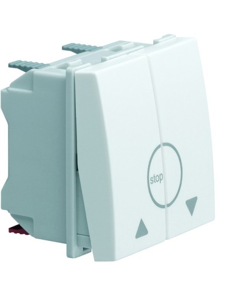 systo Łącznik żaluzjowy przyciskowy, 2M, biały WS301 Hager