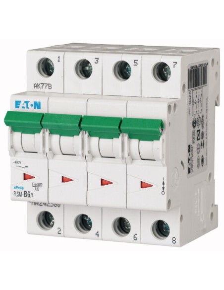 Wyłącznik nadprądowy 4P D 6A 10kA AC PLSM-D6/4-MW 242629