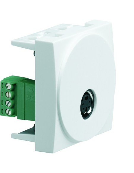 systo Gniazdo S-Video, zaciski śrubowe, 2M, biały WS275 Hager