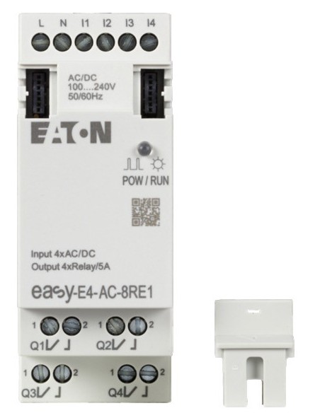 Rozszerzenie wejść/wyjść easyE4 230VAC/DC 4DI 4DO-R EASY-E4-AC-8RE1 197221