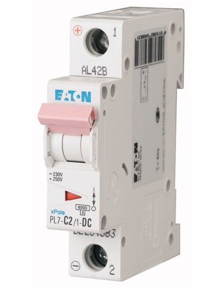 Wyłącznik nadprądowy 1P C 2A 10kA DC PL7-C2/1-DC 264883