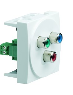 systo Gniazdo video YUV RGB czerwony/zielony/niebieski, 2M, biały WS262 Hager