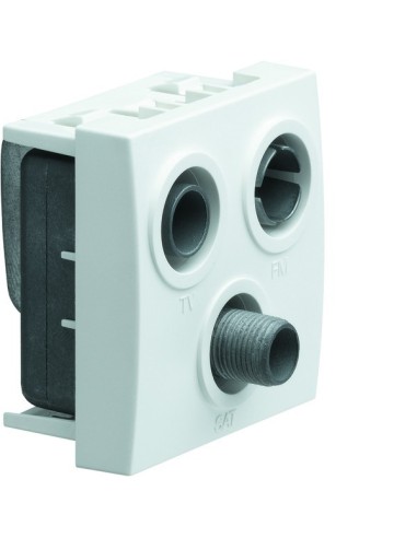 systo Gniazdo RTV przelotowe 15 dB, 2M, biały WS255 Hager