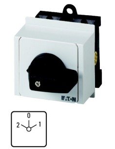 Łącznik krzywkowy 2P 2-0-1 20A 6,5kW na szynę T0-1-15421/IVS 012752