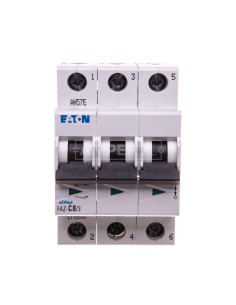 Wyłącznik nadprądowy 3P C 8A 15kA AC FAZ C8/3 278868