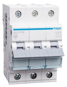 Wyłącznik nadprądowy 3P C 13A 6kA AC MCN313E