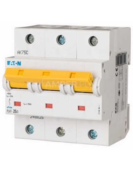 Wyłącznik nadprądowy 3P C 25A 25kA AC PLHT-C25/3 248034