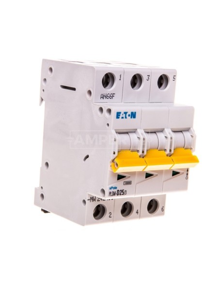 Wyłącznik nadprądowy 3P D 25A 10kA AC PLSM-D25/3-MW 242499