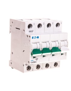 Wyłącznik nadprądowy 3P+N C 6A 10kA AC PLSM-C6/3N-MW 242537