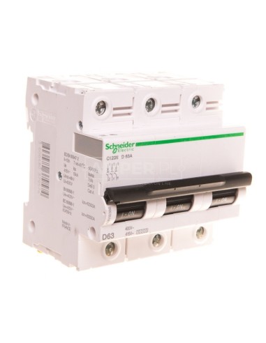 Wyłącznik nadprądowy 3P D 63A 10kA AC C120N A9N18386