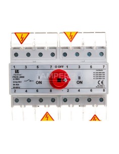 Przełącznik sieć-agregat 4P 80A PRZK-4080-B/S\W01