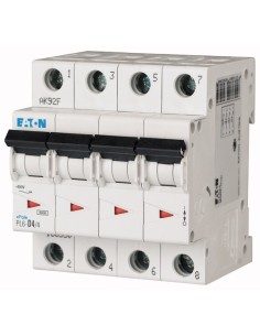 Wyłącznik nadprądowy 4P D 4A 6kA AC PL6-D4/4 166550