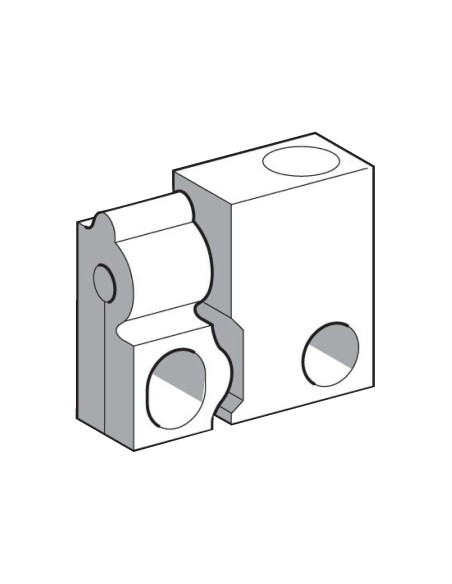 Akcesoria czujnika, obejma mocująca, osiowa, dla światłowodu XUFZ13