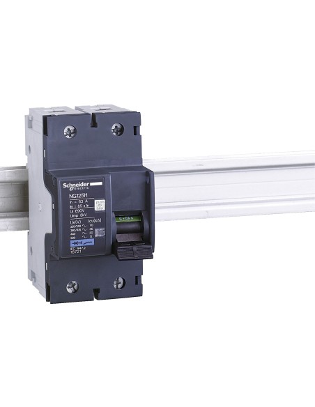 Wyłącznik nadprądowy, NG125H, 2-biegunowy, 16A, ch-ka C 18715