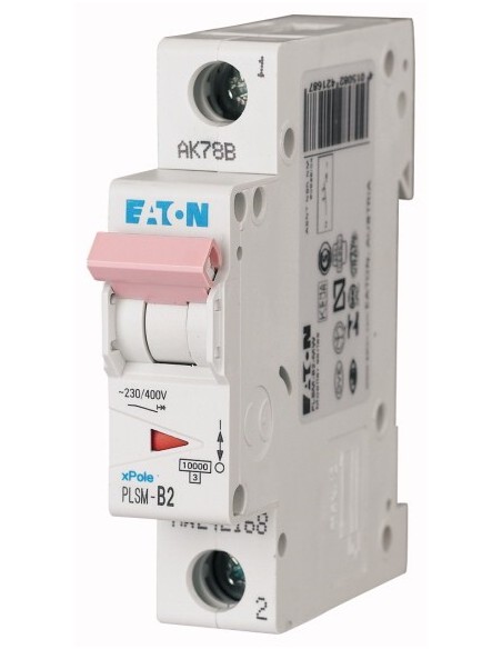 Wyłącznik nadprądowy 2P 2A 10kA AC PLSM-D2-MW 242217