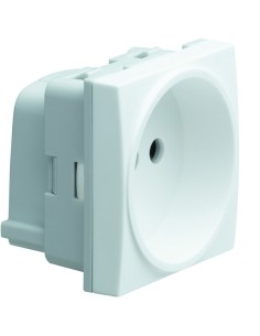 systo Gniazdo bez uziemienia, zaciski śrubowe, 16A/250V, 2M, biały WS102 Hager